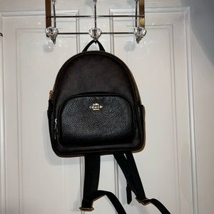 Coach mini backpack purse and matching wallet